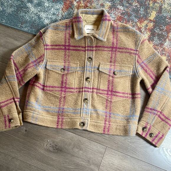 Wilfred free size medium cropped woman’s plaid-jacket - Picture 2 of 15